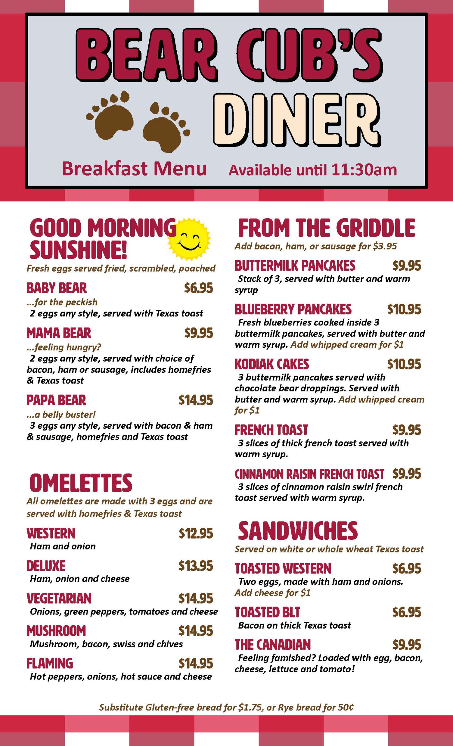 Bear Cubs Diner Menu Breakfast PRINT_Page_1